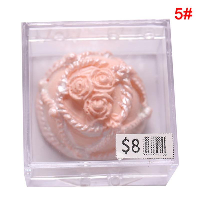 1:12 Miniature Dollhouse Egg Tart Mini Chocolate Cake Dessert Bento box Model for Doll House Decor Pretend Food Kitchen Toys