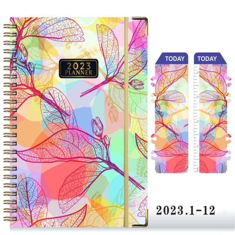Agenda A5 2023 Planner Quaderno a Spirale Programma Diario Cancelleria Blocchi Appunti Kawaii Album da Disegno Accessori Scolastici Diario di Bilancio