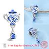 Daily Necessities Mug Game Machine Sound Car Donuts Bead Charms Copper Charm Bead Charms Pendant Compatible With Authentic Bracelets Making Jewellery