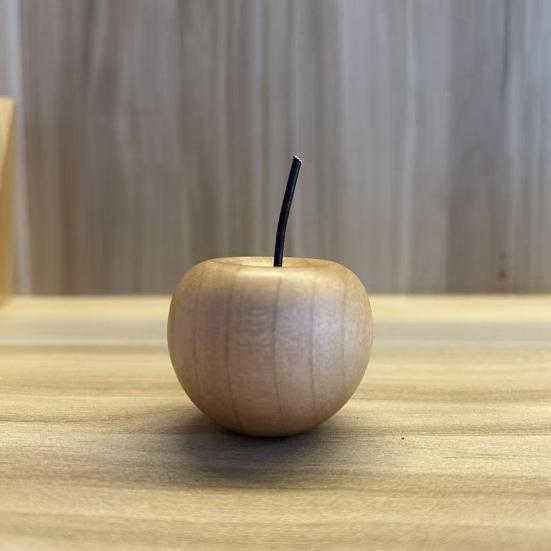 Wooden Aromatherapy Diffuser Wood Christmas Fruit Shape Ornament Decorative Essential Oil