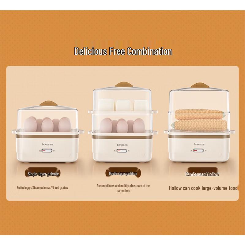 Chigo Multi-function Double-layer Electric Egg Cooker