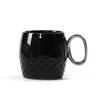Ceramic Water Cup Xingba Coffee Cup Pineapple Gold Handle Black Office Cup High-End Gift