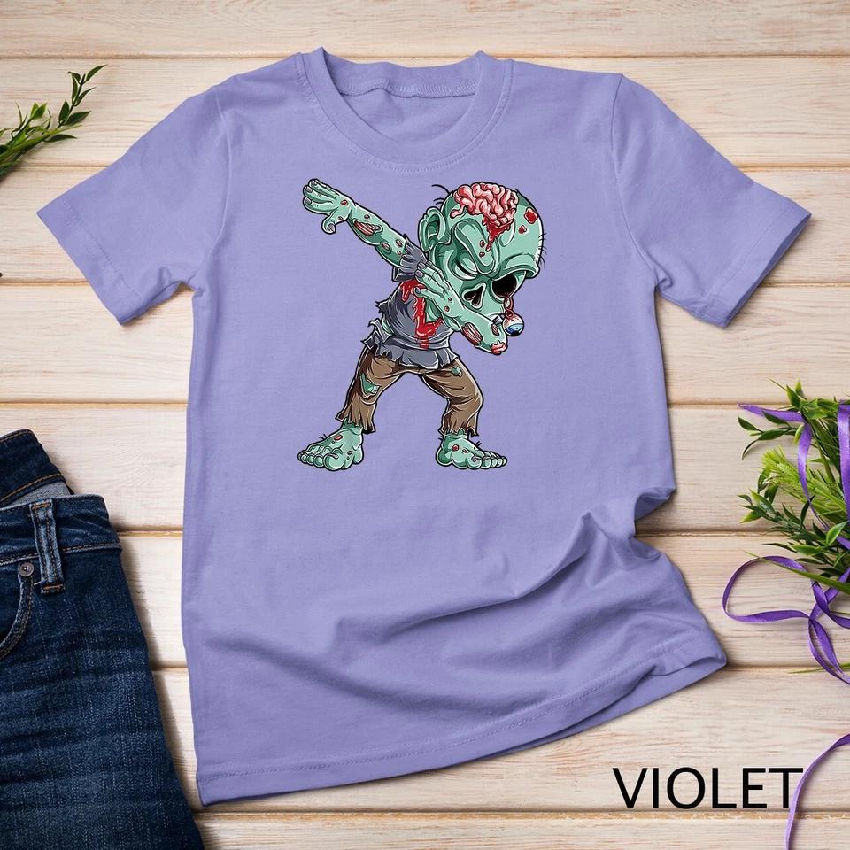 Dabbing Zombie T shirt Halloween Boys Kids Dab Funny Zombies Unisex T-shirt 11 M