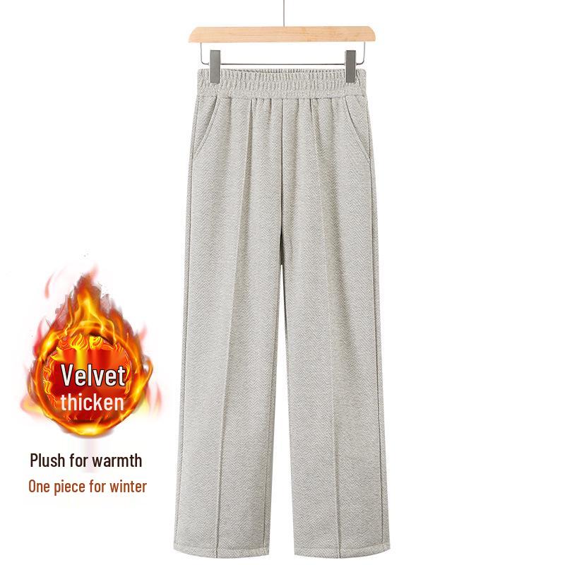 

2025 Spring & Autumn Casual Loose Straight-Leg Pants for Middle-aged & Elderly Women 5XL