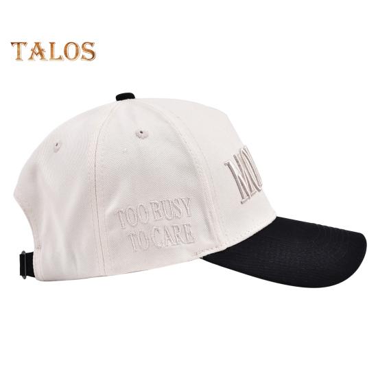 Women Baseball Cap Adjustable Cotton Embroidery Letters Baseball Cap Outdoor Ponytail Truck Hat for Casual Daily Wear