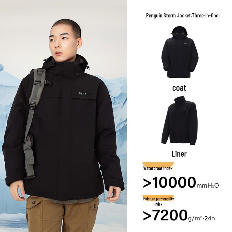 Camel X Penguin Unisex 3-in-1 Outdoor Windproof Jacket