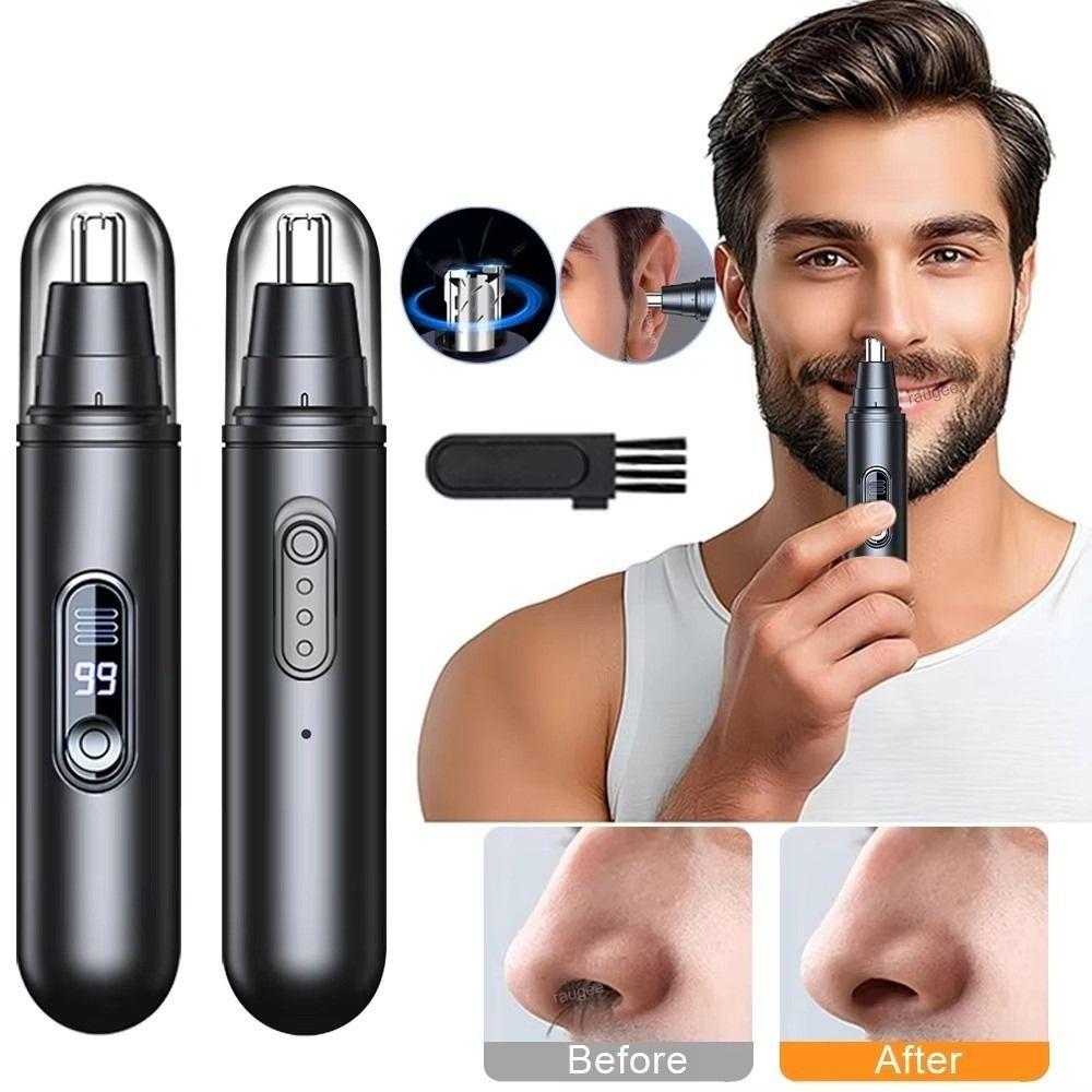 Rotary Cutter Head Electric Nose Hair Trimmer Efficient Ear Face Clean Trimmer  Unisex