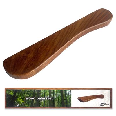 FACT WORKS Palm Rest 42cm X 7cm X Thickness 2cm Wooden Wrist Rest Armrest Luxury Rosewood L Size (Full Size) Anti-Slip