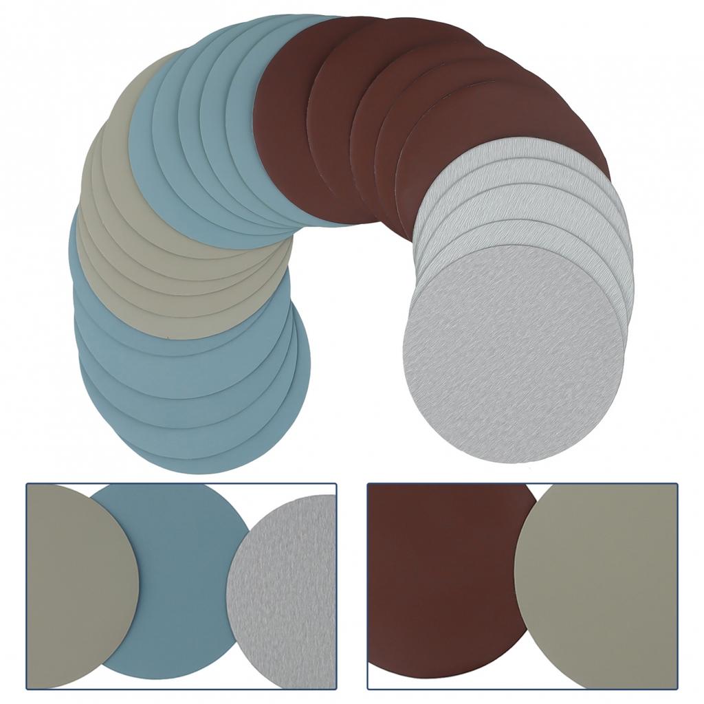 25pcs Sanding Disc 125mm Wet & Dry 5 Inch 1000-5000 Grits Sand Paper New