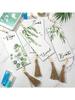 4 Pcs Bathroom Sign With Beads Wooden Hanging Relax Soak Unwind Breathe With Boho Leaf Art Print Minimalist Bathroom Crafts Gift