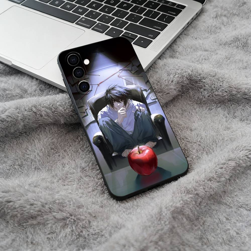 

D-Death -Note Light Yagami -L Phone Case For Samsung Galaxy A73,A71 A72,A70,A53,A52,A51,Soft Silicone Black Cover Samsung a30 a20