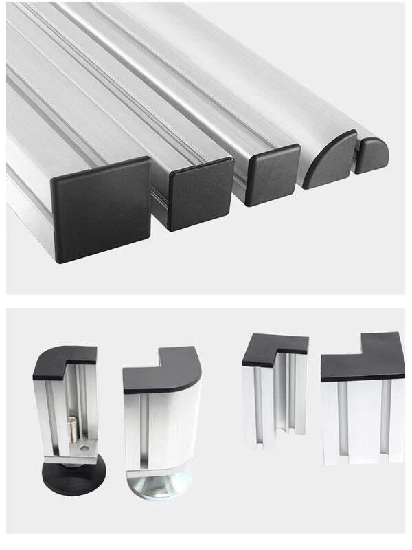 Jiemengzhe European Standard Rubber End Caps for Aluminum Profiles