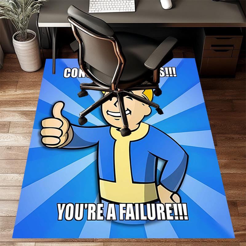 1pc NUKA-BOMBS Fallout1 Design Printed Area Rug Carpet for Bedroom Living Room Home Decor Rugs Mat Non Slip Mat Rug for Bedside