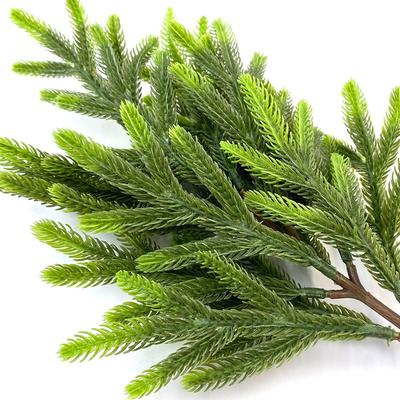Artificial Pine Needle Branch 36/40/50cm Christmas Tree Filler Cypress Leaves Sprig DIY Home Decor Wedding Party Background Wall