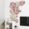 Pæonblomster Mønster Vægklistermærke Kunst Dekal Hjem Stue Soveværelse Dekoration