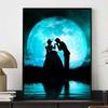 Diamond Painting Cinderella and Prince Silhouette Style Art Illustration 5D Cross Stitch Hanging Print 5D Puzzle MosaicEmbroideryHomeDecoration