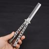 Butterfly Combs Stainless Steel Folding Training Practice Combs Hair Styling Tools For Sport Outdoor Use