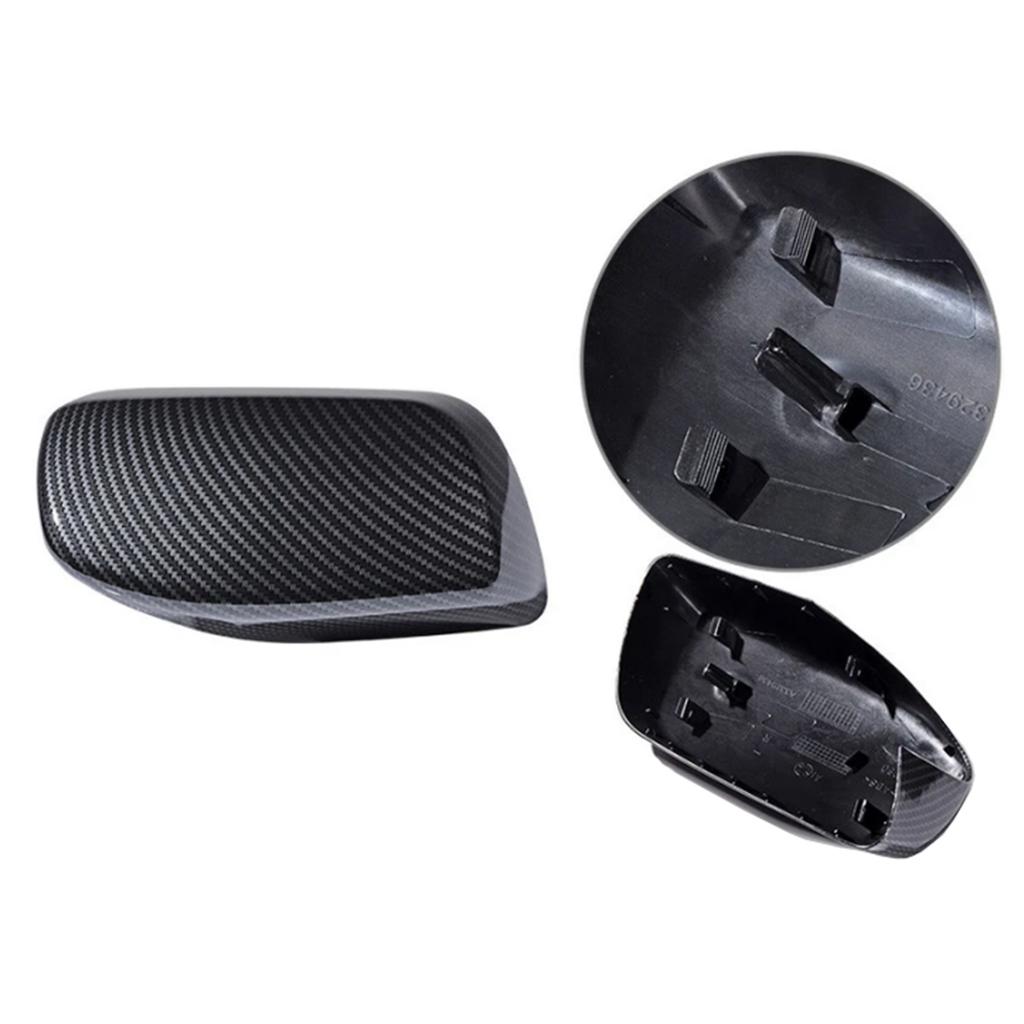 2 Stück Echte Kohlefaser Seitenspiegelabdeckung Für BMW E60 2004-2007