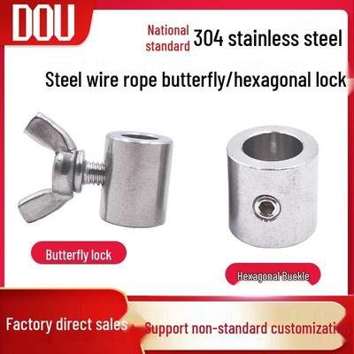 304 Stainless Steel Butterfly Locking Wire Rope Clamp