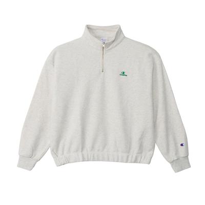 Moletom RelaxFit de Manga Longa em Algodão Fleece USA com Logo Bordado e Meio Zíper (CW-C011-810-M)