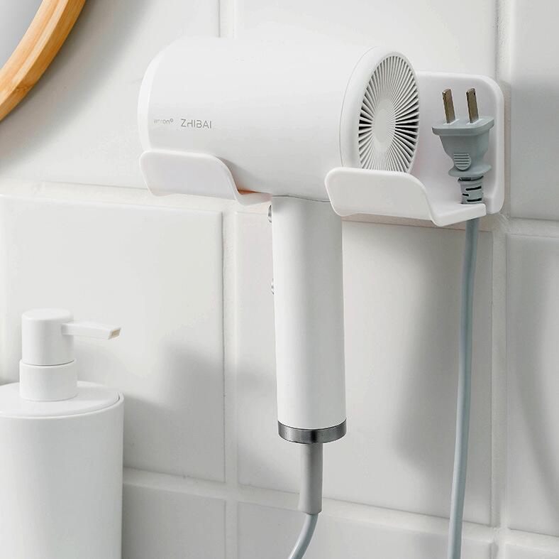 

Punch-Free Wall-Mount Hair Dryer Holder for Bathroom