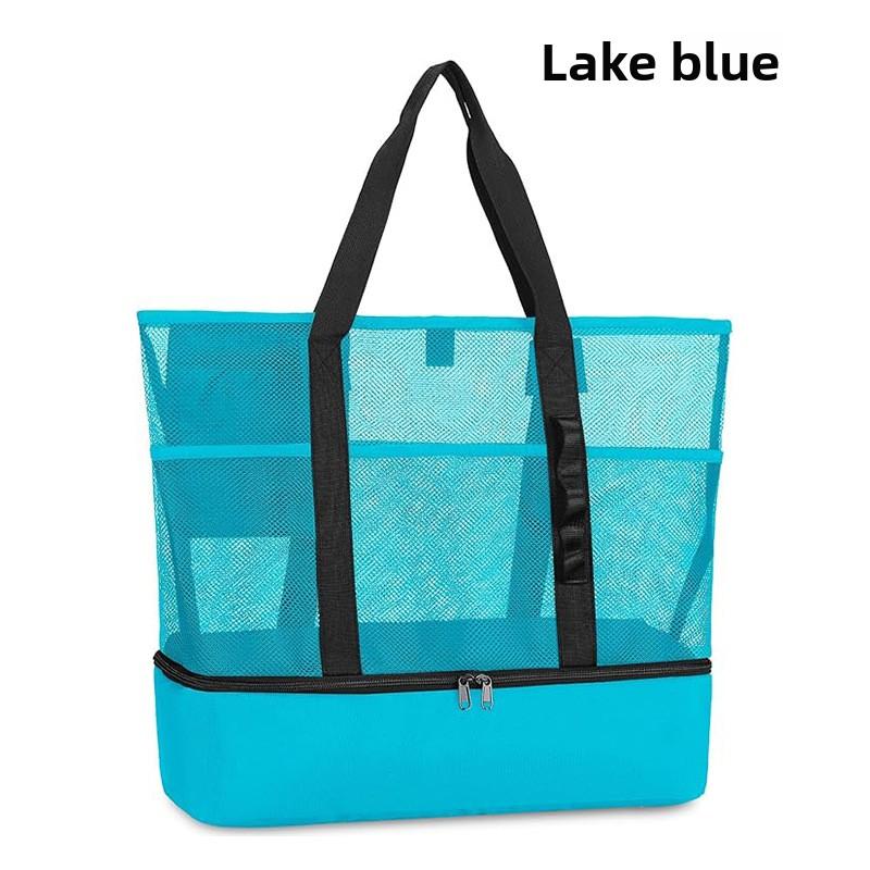 New Beach Bag Seaside Vacation Storage Bag Oblique Span Dry and Wet Separation Portable Lunch Box Tote Bag