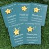 1pcs Inspirational Thanksgiving Hug Greeting Cards with Resin Wishing Stars - Perfect for Friends & Family, White Geometric Design