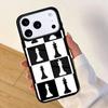 Chequered Chess Pattern Mobile Phone Case for IPhone 17 AIR 16pro Max 15 14 13 12 11 Bumper Cover