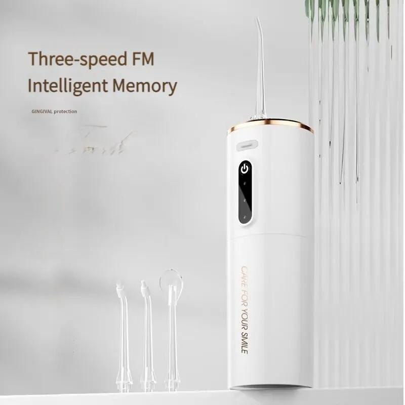 Oral Irrigator Portable Dental Water Flosser USB Rechargeable 280ML Electric Tooth Cleaning Device 3 Modes Waterproof Irrigator