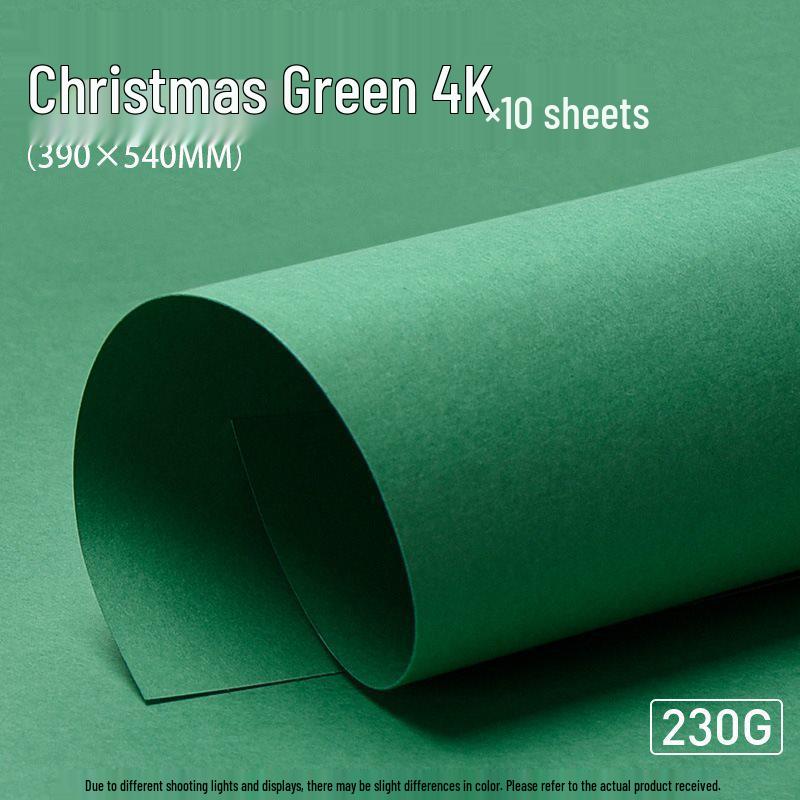 Yuanhao Green Series Cardstock: Light, Dark, Army, and Forest Green - 4k Colored Paper for A4 & A3 Backgrounds and Kindergarten DI.