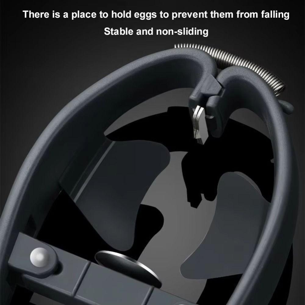 Effortless Manual Egg Opener 3 in 1 Quick Release Egg Separator Eggshell Cracker 304 Stainless Steel Egg Stripper Baking Tool