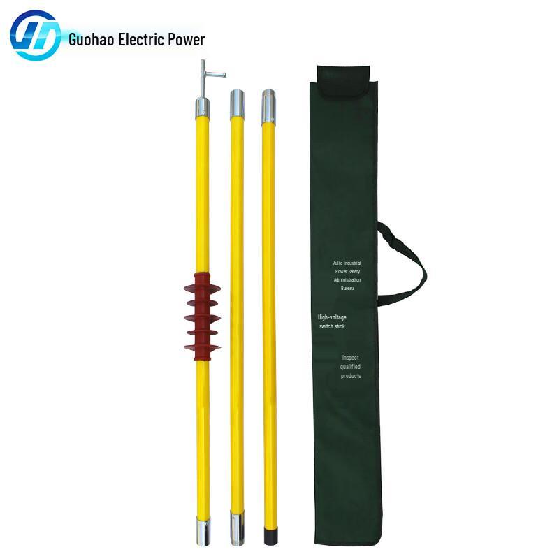 High Voltage Insulated Operating Rod 10kV 3 Sections 4m
