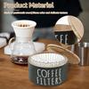 Wooden Coffee Filter Paper Storage Jar Hold 50pcs Filters Paper Coffee Pods Storage Container Kitchen Coffee Bar Organizer