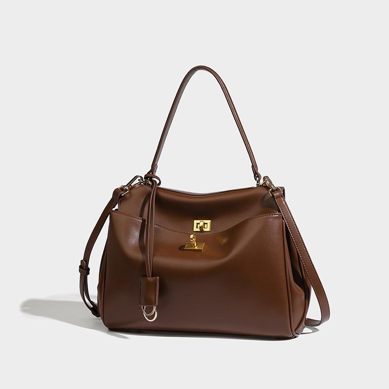 

Універсальна жіноча сумка для приміських поїздок 2024 року, нова осінь і зима, велика місткість під пахвами, розширена портативна сумка з косим кутом коричневий