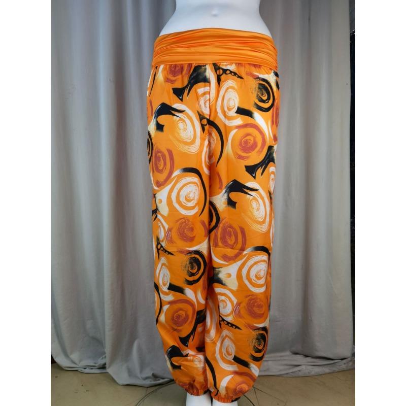 15 Color Women Casual Elastic Waist Plus Size Print Long Trousers Straight Loose Long Pants Haren