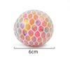 Rainbow Bead Squishy Fidget Ball Stress Reliever Toy for Kids Adults Fun Pressure Reducing Sensory Play