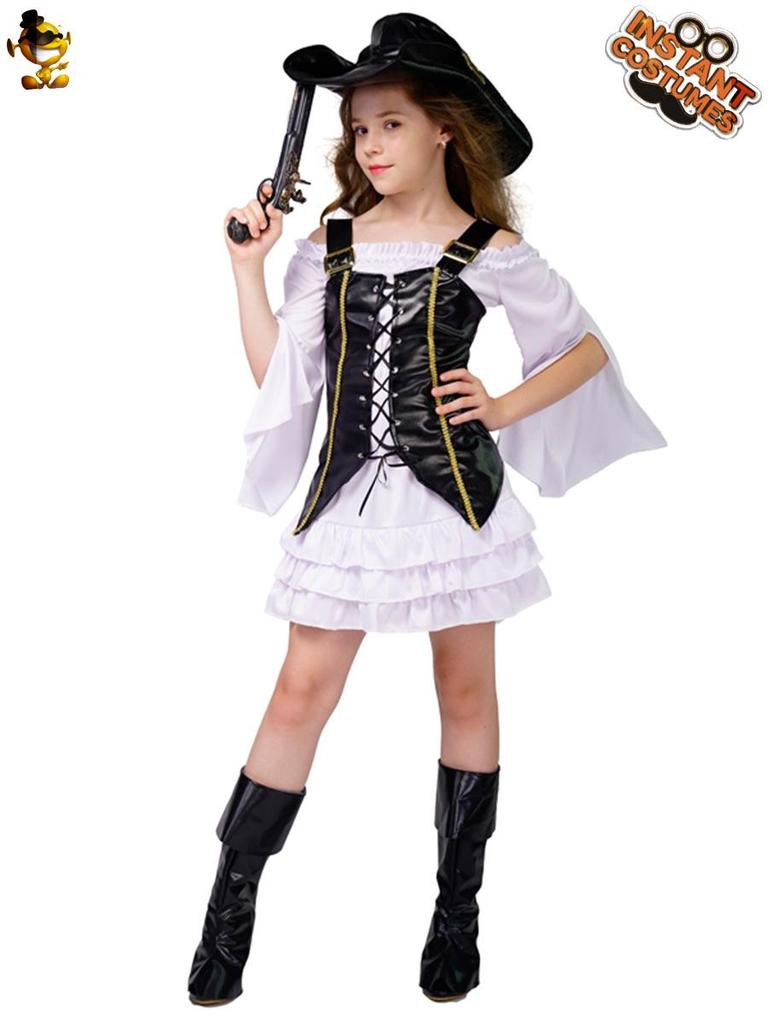 Dívčí pirátský kostým na Halloween pro večírky a divadelní představení