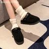 Fur Women Cotton Slippers Winter Fashion Flats Mules Shoes Casual Warm Slingback Shoes Woman 2025 Trend Brand Cozy Mujer Botas