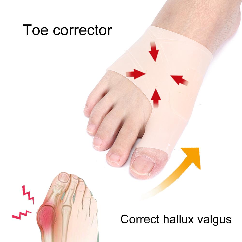 2 Pairs Hallux Valgus Bunion Corrector Elastic Breathable Toe Separator Correction ToolSkin Color