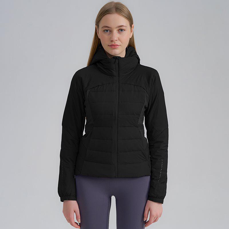 Women's Winter Slim Fit Short Down Jacket - 90% White Duck Down, Warm, Flattering, and Sporty