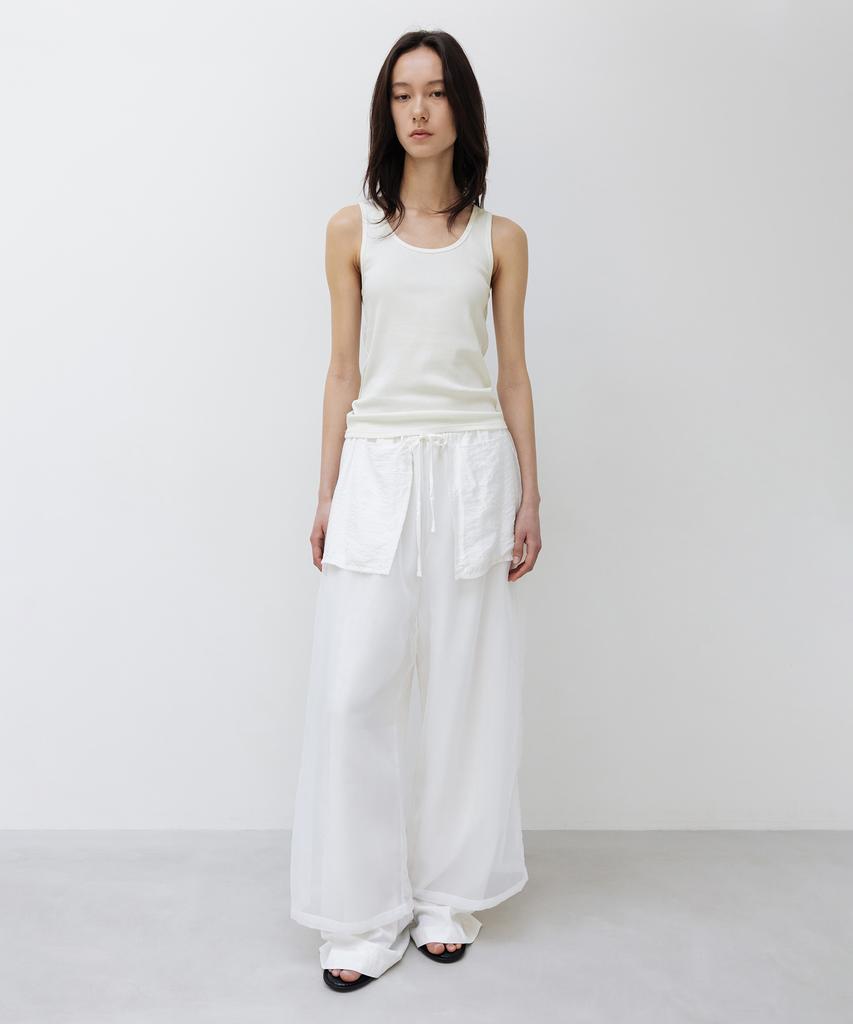 INSILENCE WOMEN W Supima Cotton U-Neck Sleeveless Ivory