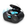 CD Player Boombox With Remote Controller, Cassette Player With Dual Stereo Speaker. , Portable, USB Player