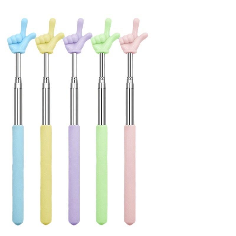 Odolné nerezové ukazovátko Teleskopická tyč Prstový design Učitelská hůlka Učebna Prst Učitelé