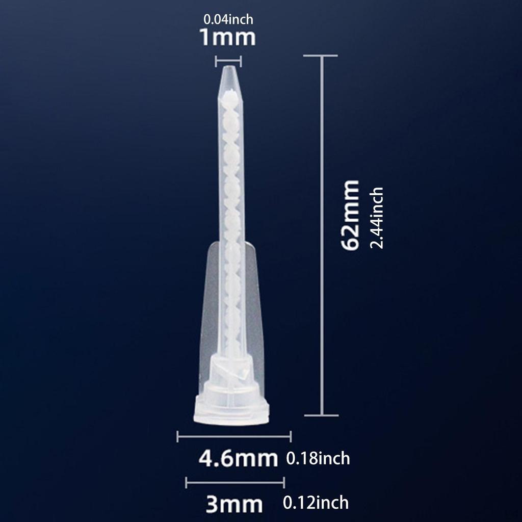 10 Epoxy Mixing Nozzles for Two-Component AB Cartridges, Lightweight Nozzle Accessories.