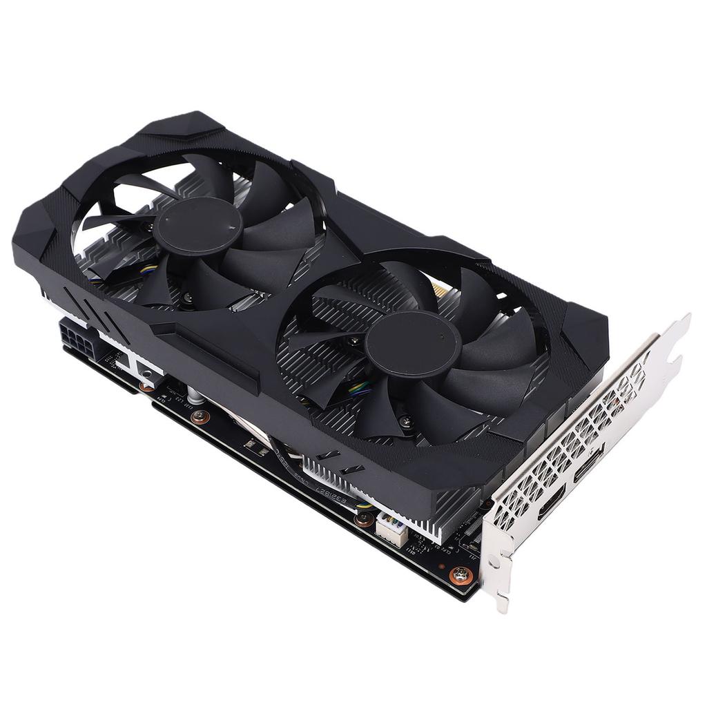Graphics Card 6GB GDDR6 Memory 192Bit Dual Fan Desktop PC Gaming Graphics Card Supports 1080p Games with DisplayPort