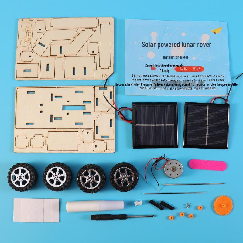 DIY Solar Rover Kit for Ages 7-14: Handmade STEAM Education Toy