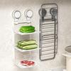 Foldable Suction Cup Kitchen Prep Rack