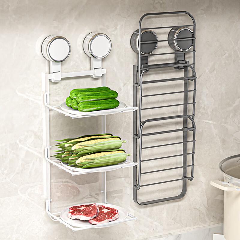 Foldable Suction Cup Kitchen Prep Rack