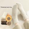 Unisex Tlusté Ponožky Posádkového Střihu Jednobarevné Teplé Zimní Ponožky Žebrované Pružné Ležérní Ponožky pro Ženy Legíny A Nízké Boty