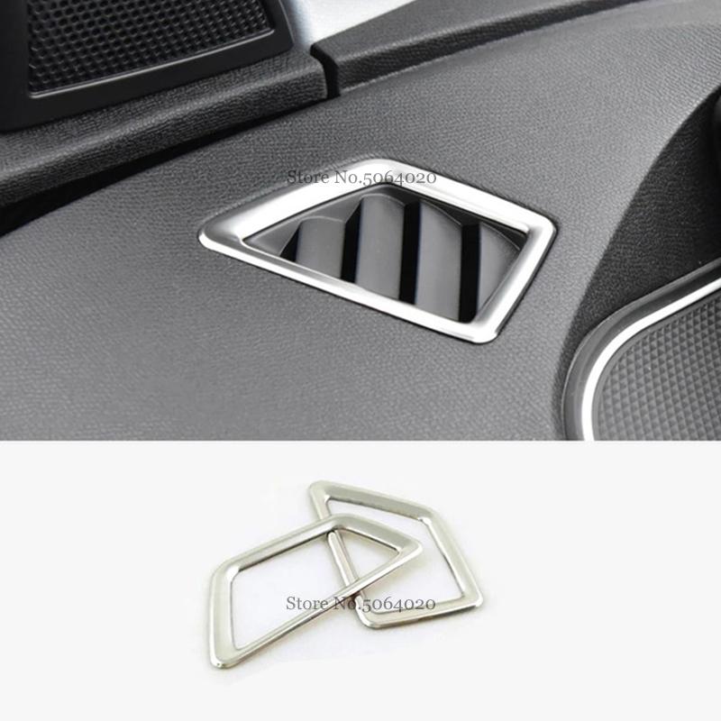 For Peugeot 3008 GT 5008 2017-2023 Car Styling Accessories Stainless Steel Interior Front Row Water Cup Holder Frame Cover Trim
